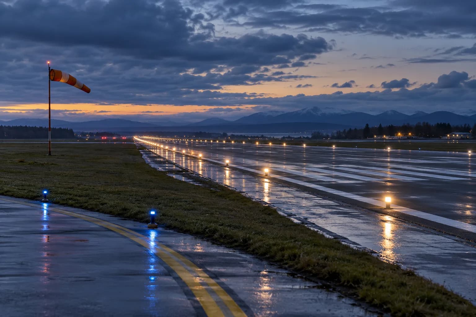Illustrative aviation photograph accompanying Go, Delay, or Divert?; the written cue below supplies the teaching evidence.